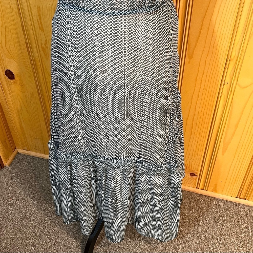 Heidi Merrick San Simeon Chiffon Maxi Dress Sz-S - Picture 3 of 12